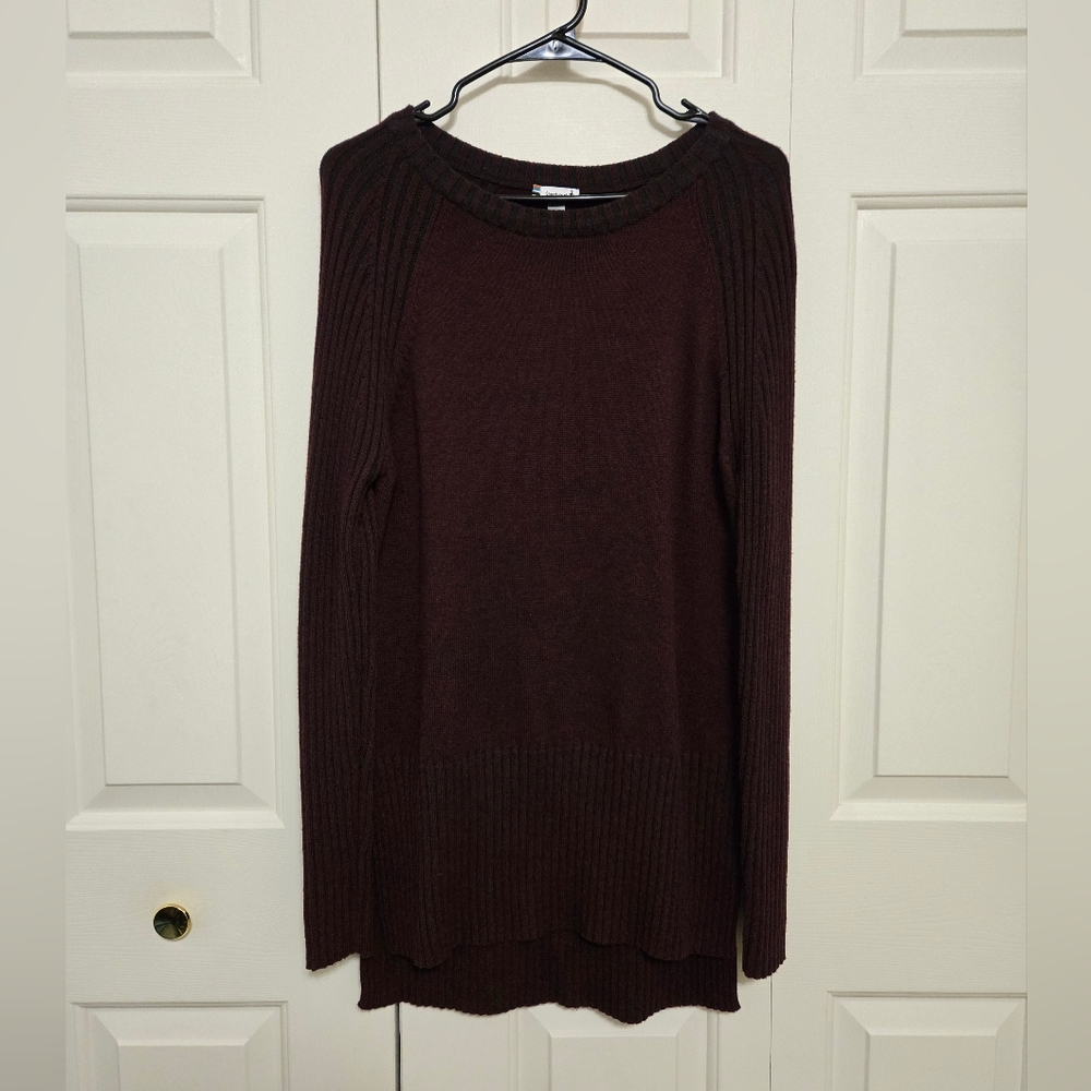 Smartwool Womens Ripple Creek Long Sleeve Wool Tunic In Fig Size Large